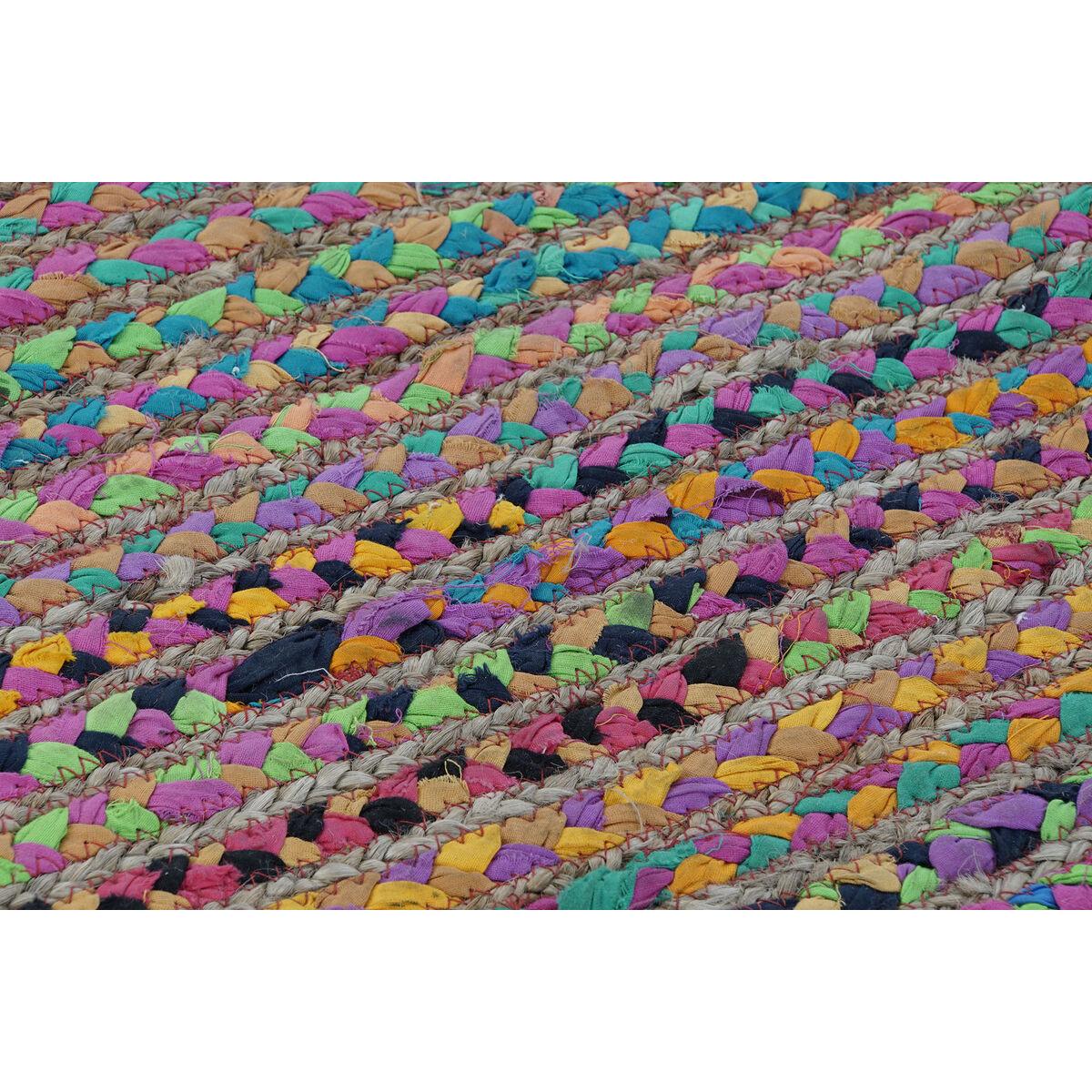 Alfombra DKD Home Decor Marrón Multicolor Jute Algodón (200 x 290 x 1 cm)