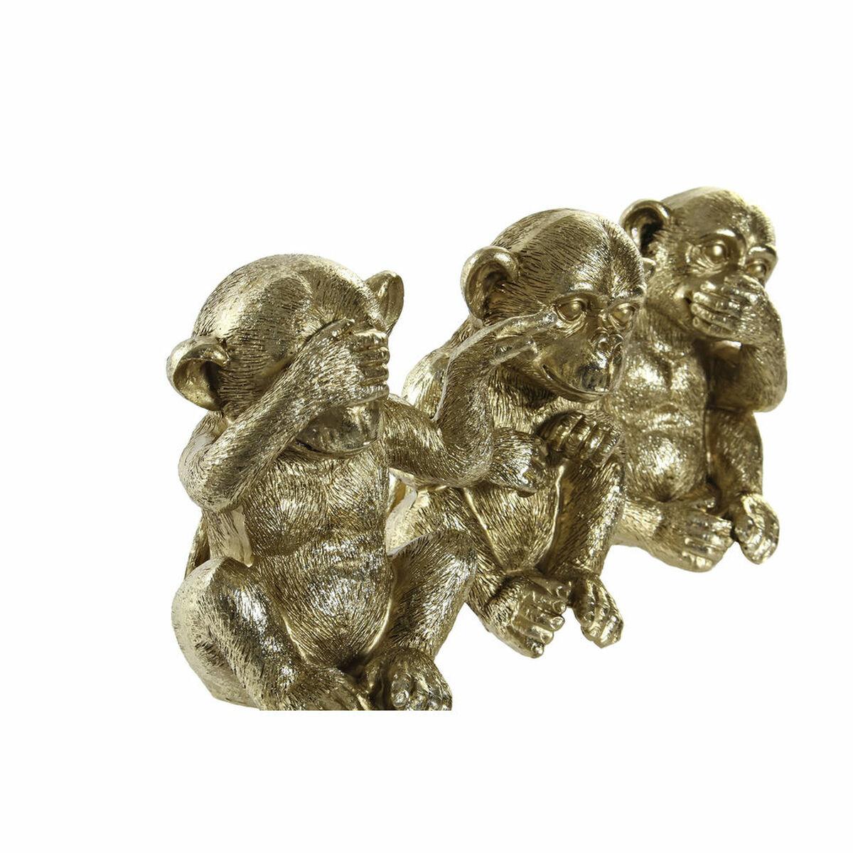 Figura Decorativa DKD Home Decor Mono Resina (3 pcs) (11 x 9 x 13 cm)