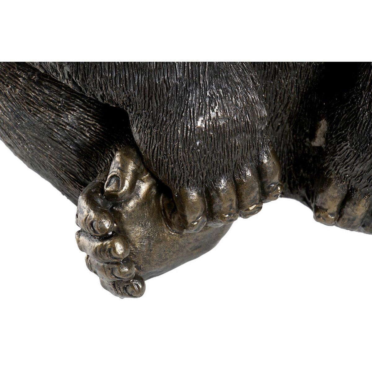 Figura Decorativa DKD Home Decor RF-170823 Negro Dorado Colonial Gorila 43 x 40 x 60 cm