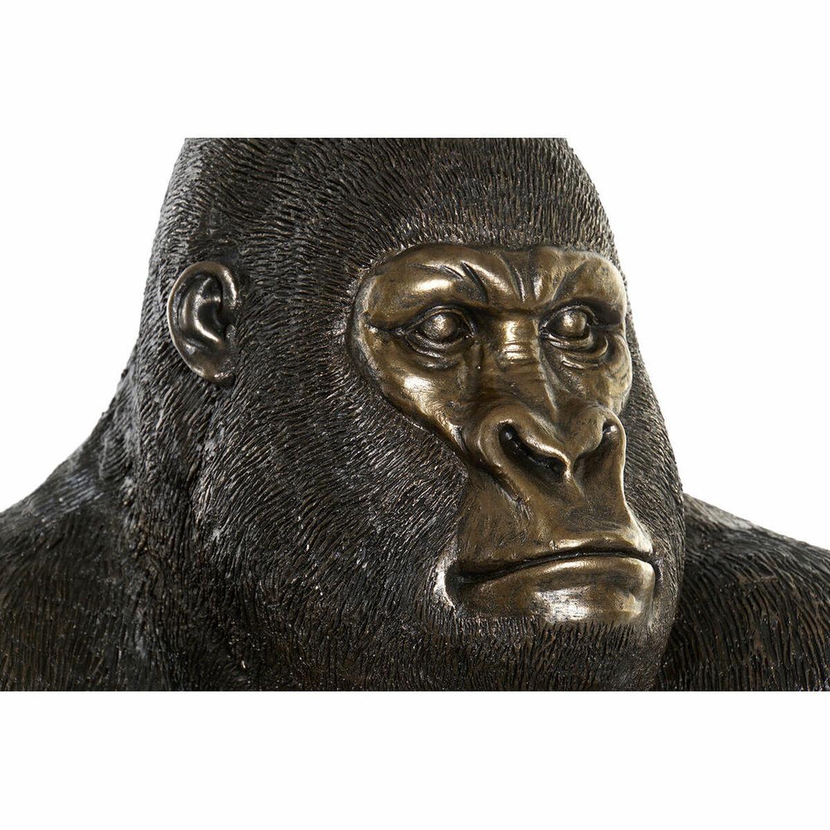 Figura Decorativa DKD Home Decor RF-170823 Negro Dorado Colonial Gorila 43 x 40 x 60 cm