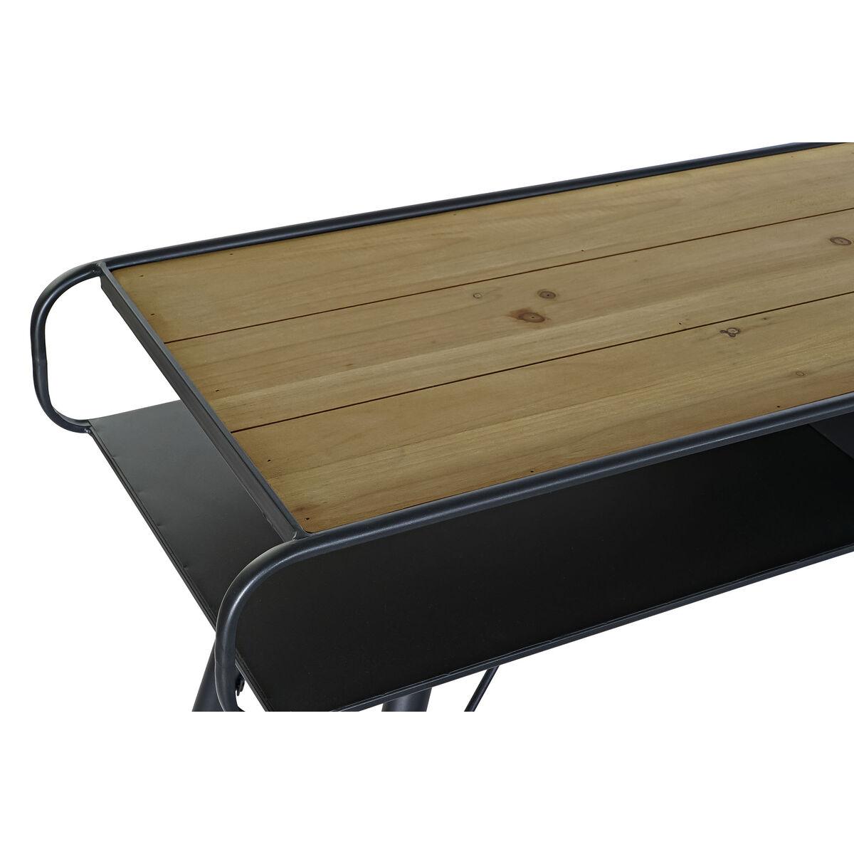 Recibidor DKD Home Decor Negro Marrón claro 120 x 38 x 78 cm