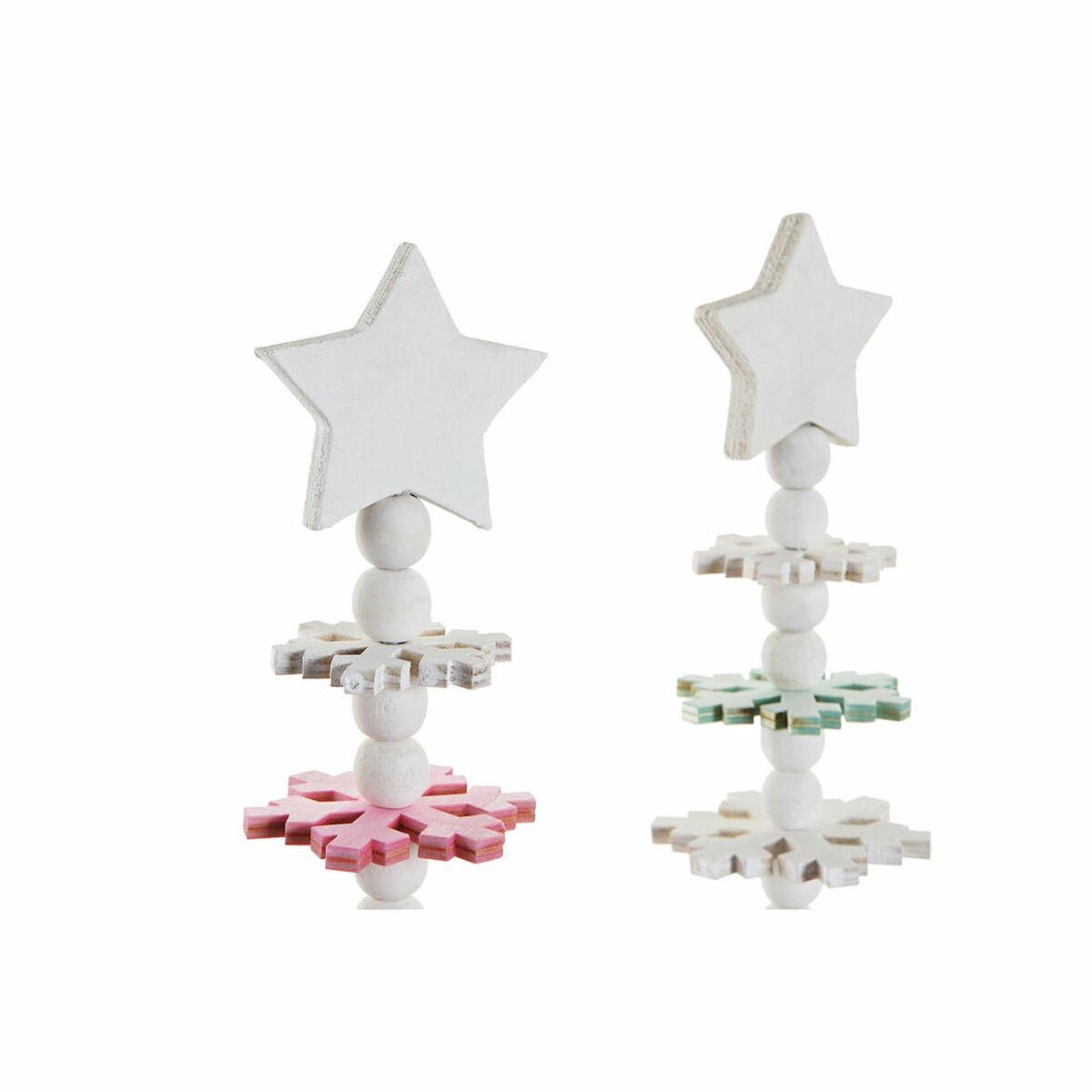 Árbol de Navidad DKD Home Decor Madera MDF (2 pcs) (14 x 14 x 51 cm)