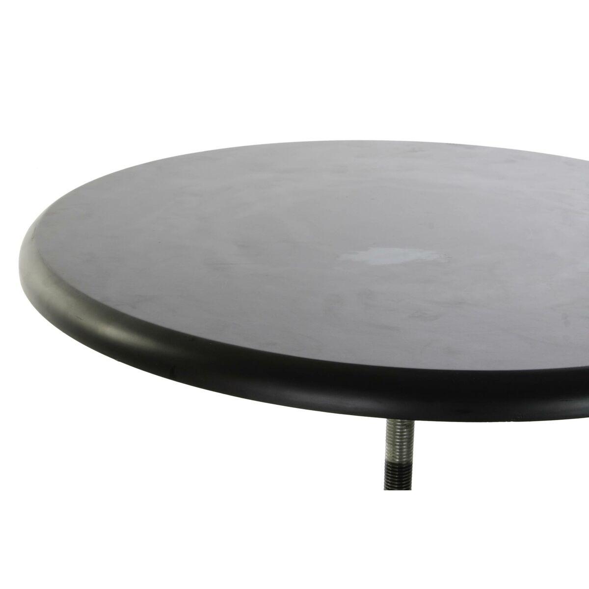 Mesa auxiliar DKD Home Decor 8424001831456 60 x 60 x 105 cm Natural Negro Metal Madera