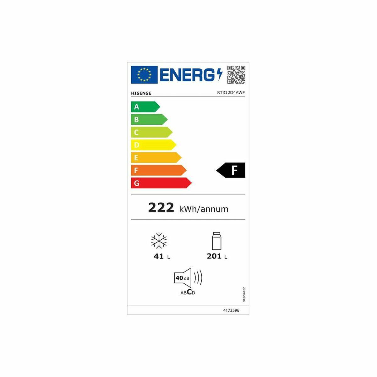 Frigorífico Hisense RT267D4AWF Blanco 206 l