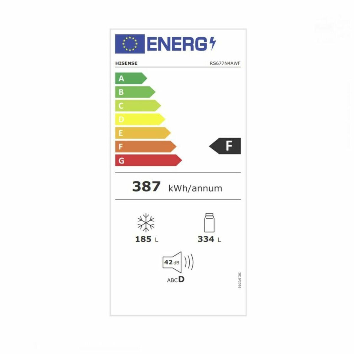 Frigorífico americano Hisense RS677N4AWF  Blanco