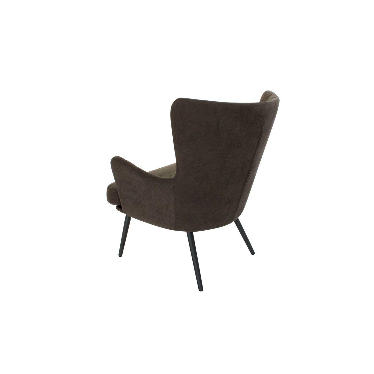 Sillón DKD Home Decor Poliéster Madera MDF Gris oscuro (60 x 57 x 88 cm)