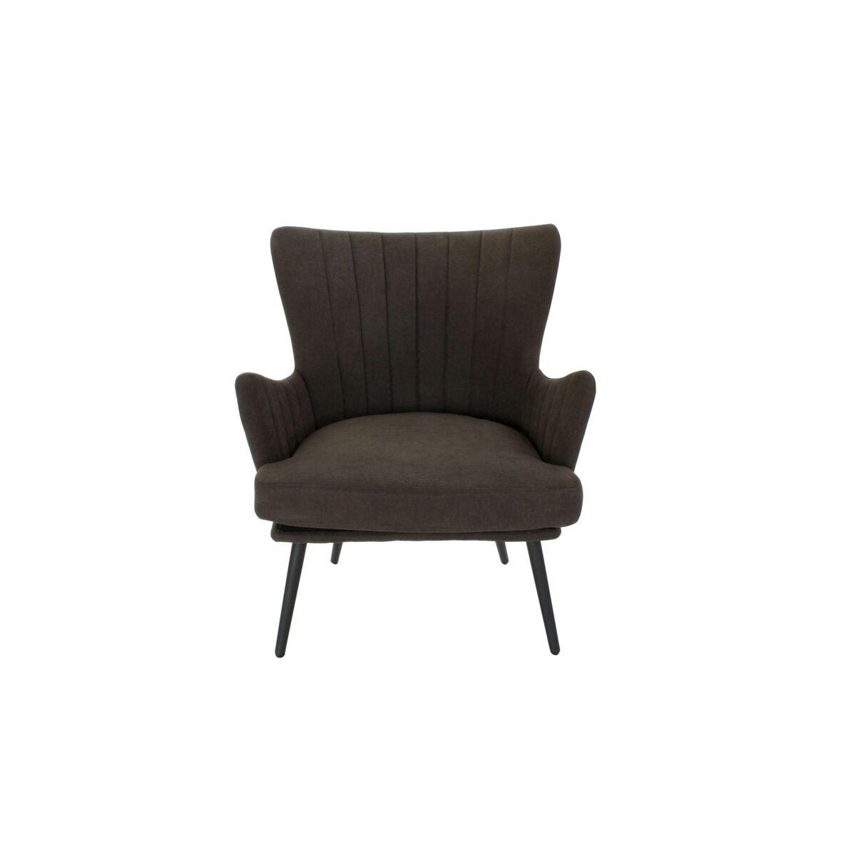 Sillón DKD Home Decor Poliéster Madera MDF Gris oscuro (60 x 57 x 88 cm)