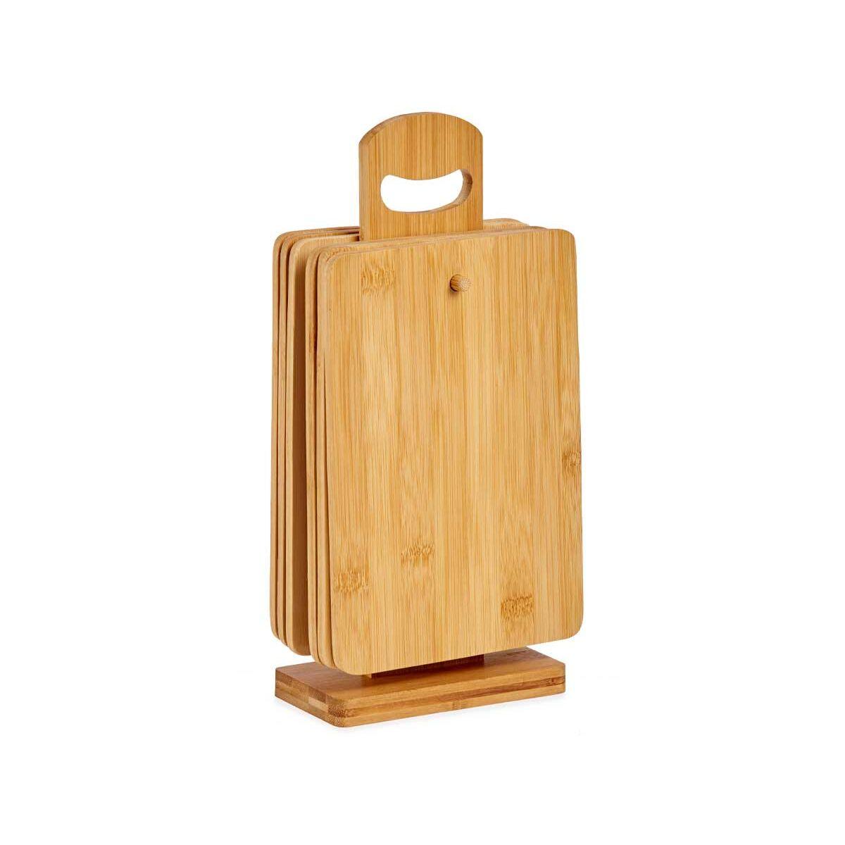 Juego de tablas de cortar Vintage Coconut JWKW-4411 Marrón Tabla de cortar Con soporte