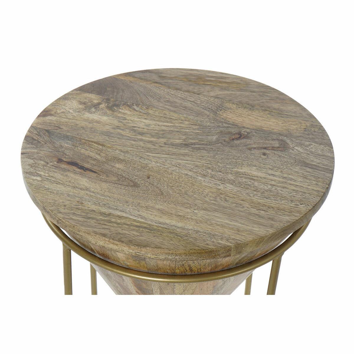 Mesa auxiliar DKD Home Decor Metal Madera de mango (40 x 40 x 45 cm)