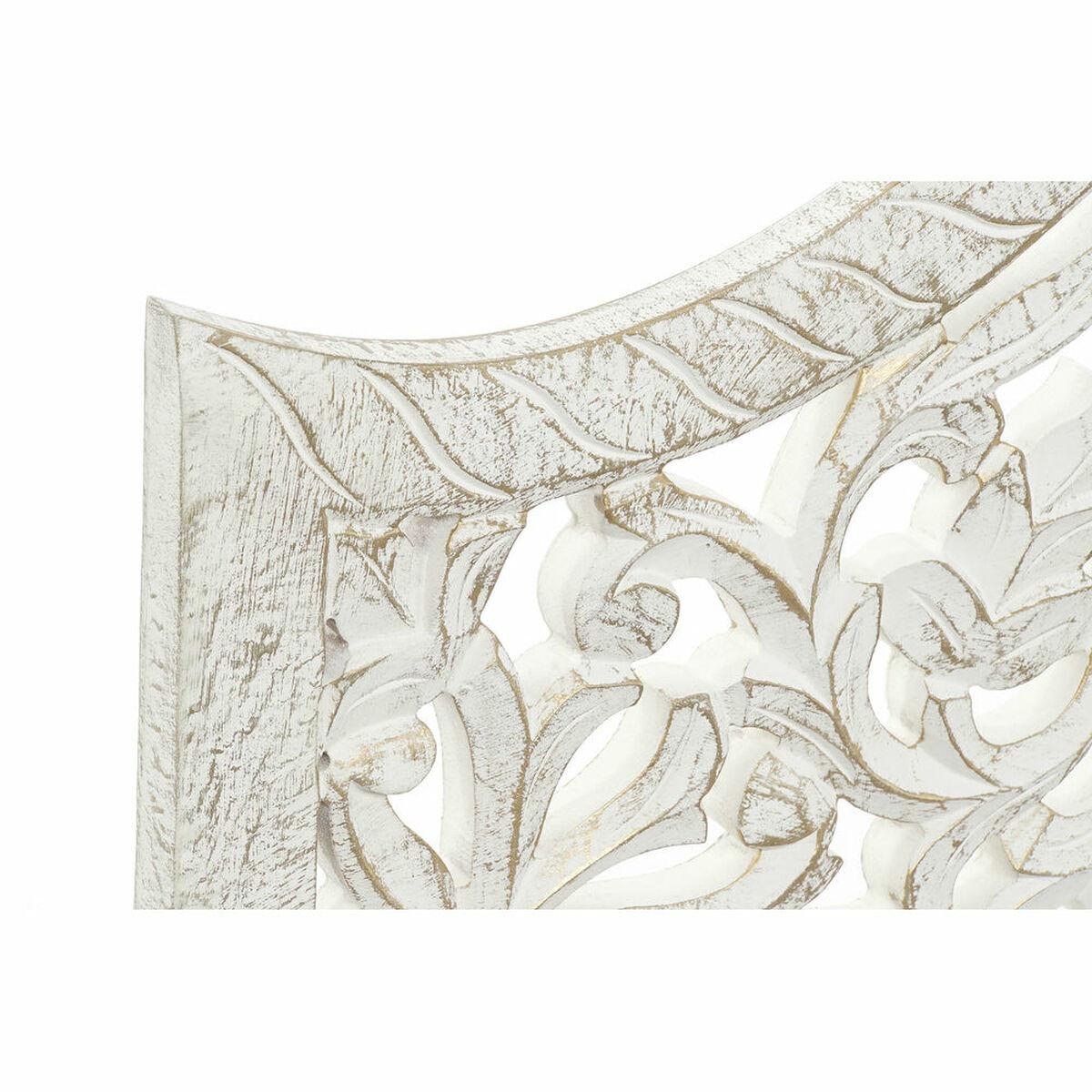 Cabecero de Cama DKD Home Decor Blanco Dorado Madera MDF 152 x 3 x 91 cm