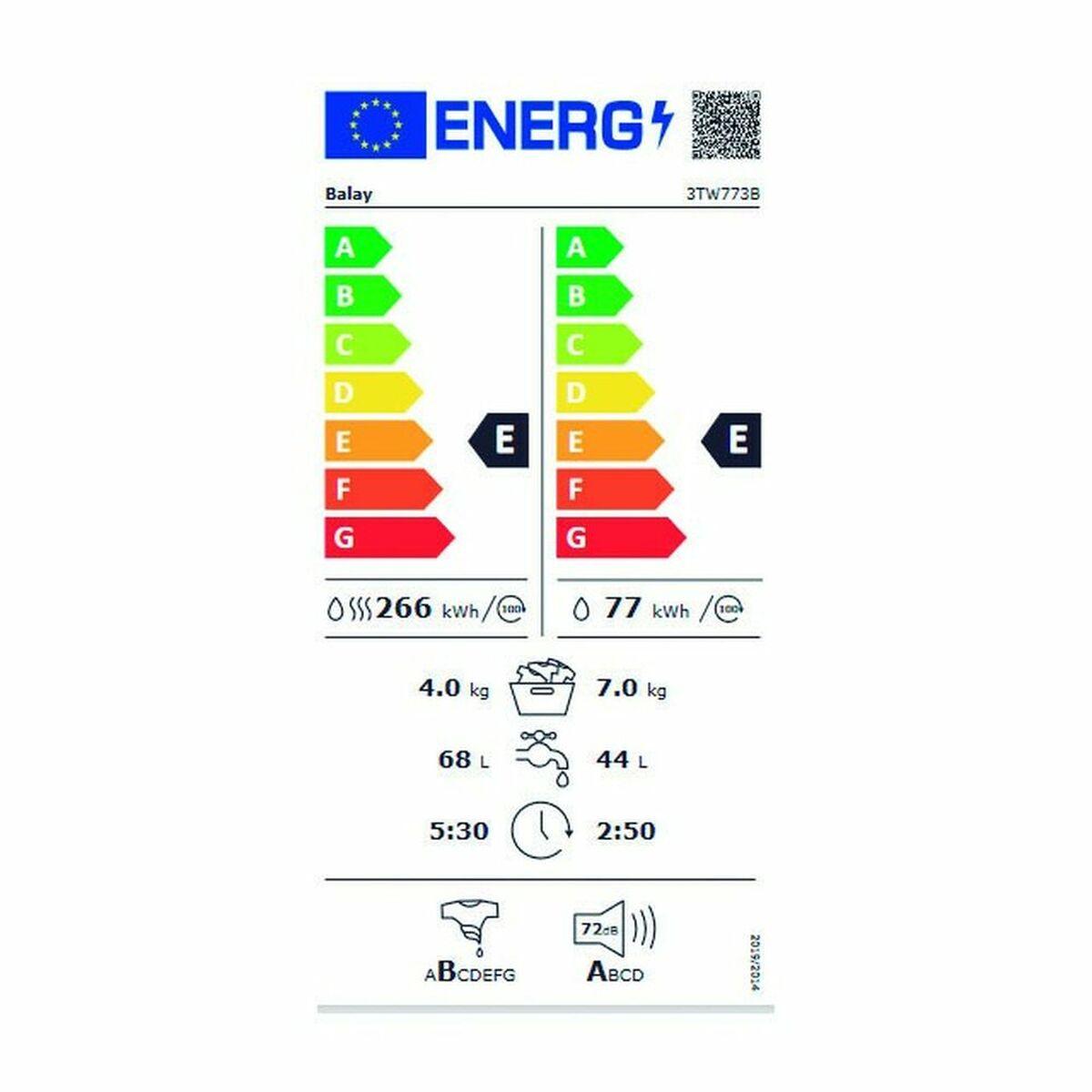 Lavadora - Secadora Balay 3TW773B 7kg / 4kg 1200 rpm Blanco