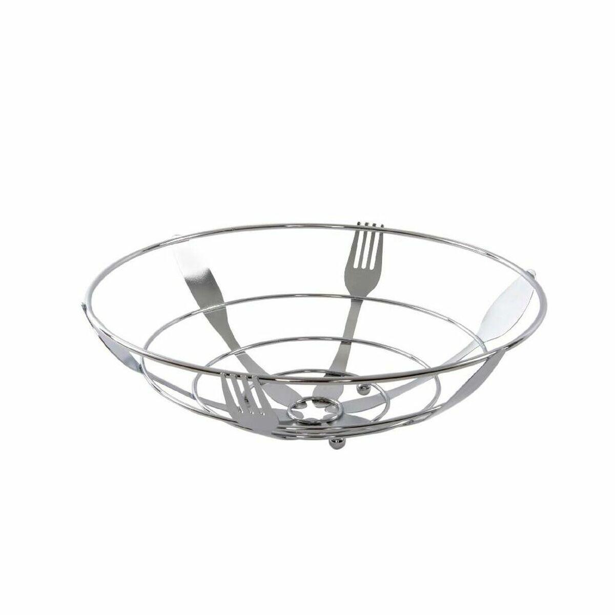 Frutero DKD Home Decor Plateado Metal Plástico