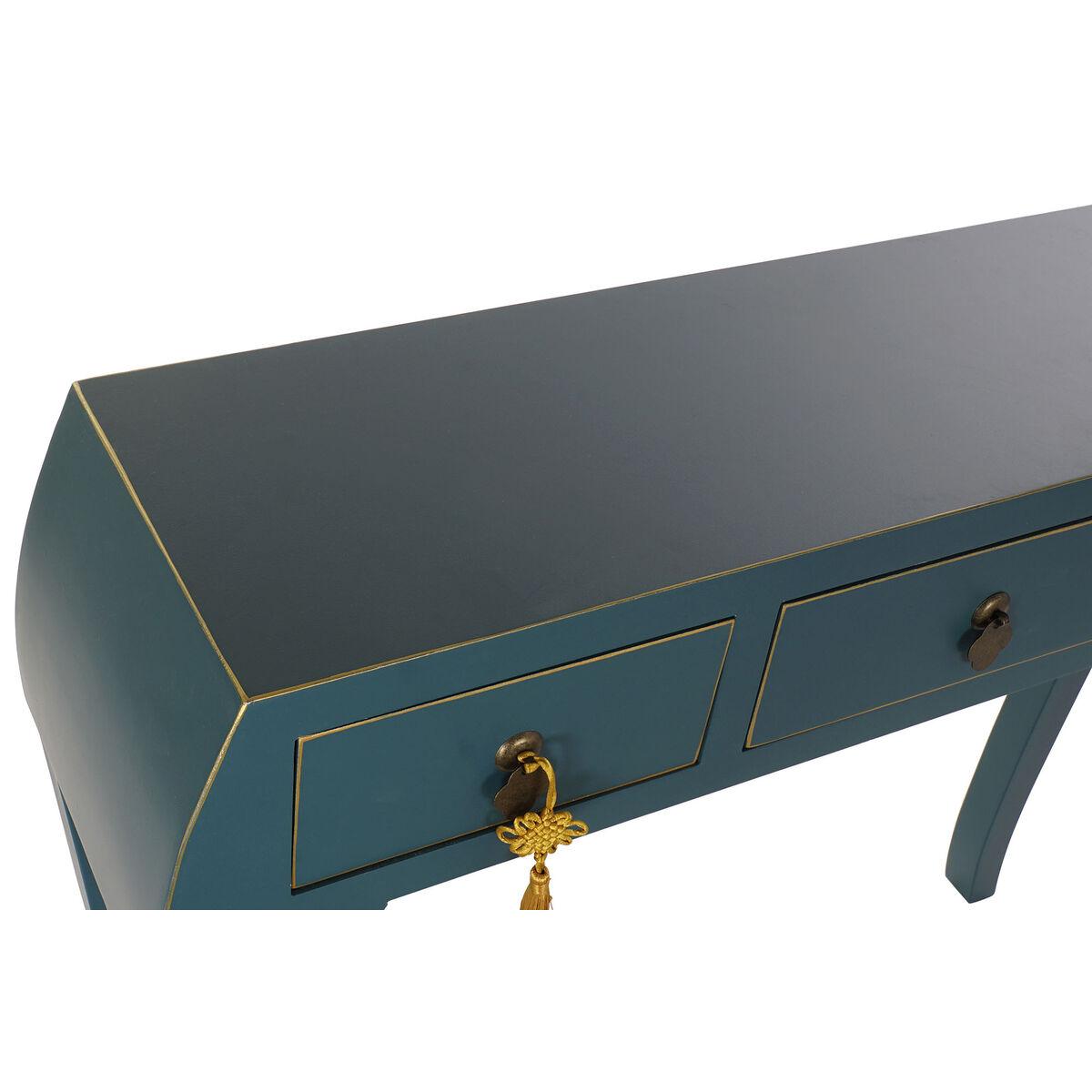Consola DKD Home Decor Abeto Azul Madera MDF 96 x 26 x 80 cm