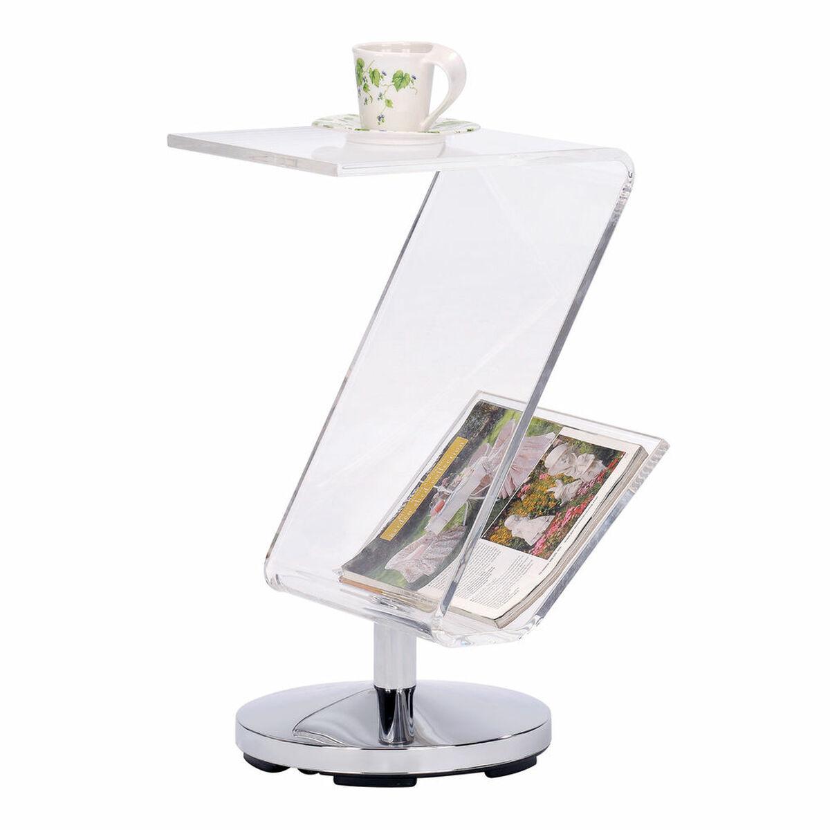 Mesita Auxiliar DKD Home Decor Transparente Plateado 30 x 33 x 55 cm