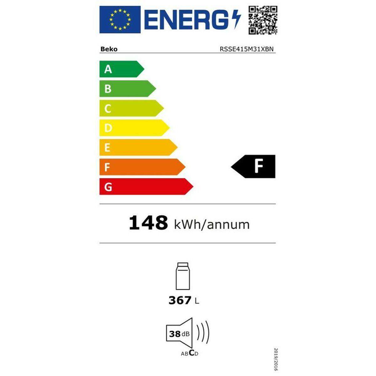 Frigorífico BEKO RSSE415M31XBN Plateado Acero (171,4 x 59,5 cm)