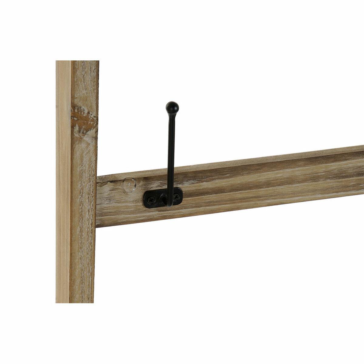 Toallero DKD Home Decor Multicolor Natural Metal Abeto Plástico 44 x 4 x 186 cm