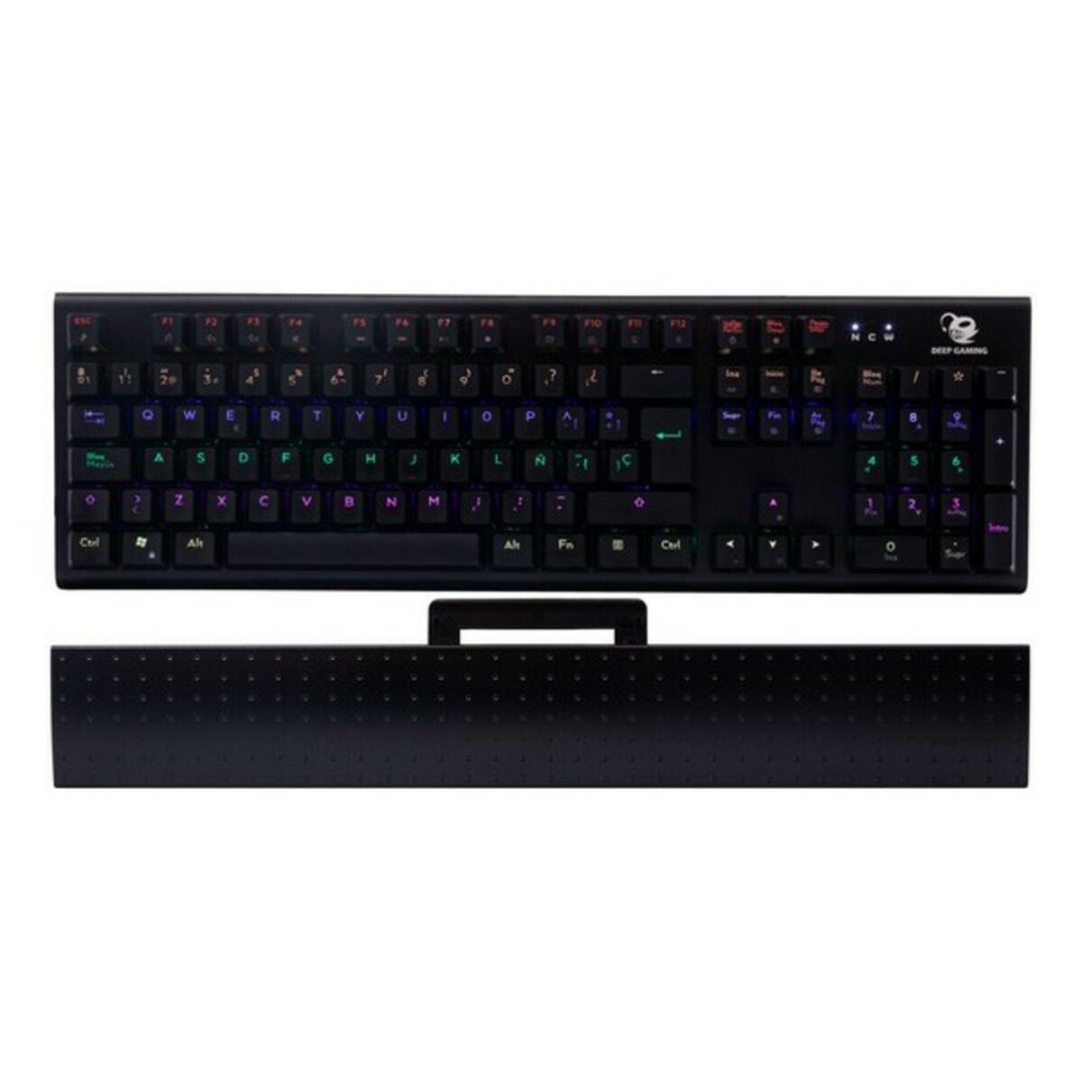 Teclado Gaming CoolBox DeepSolid Negro QWERTY