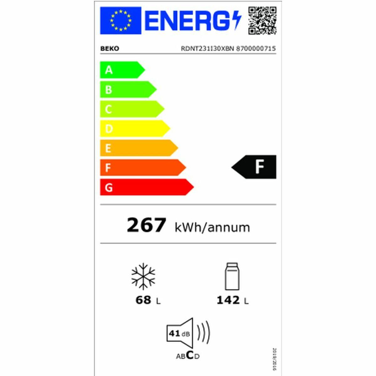 Frigorífico BEKO 8859377106691 Gris Acero 145 x 54 cm