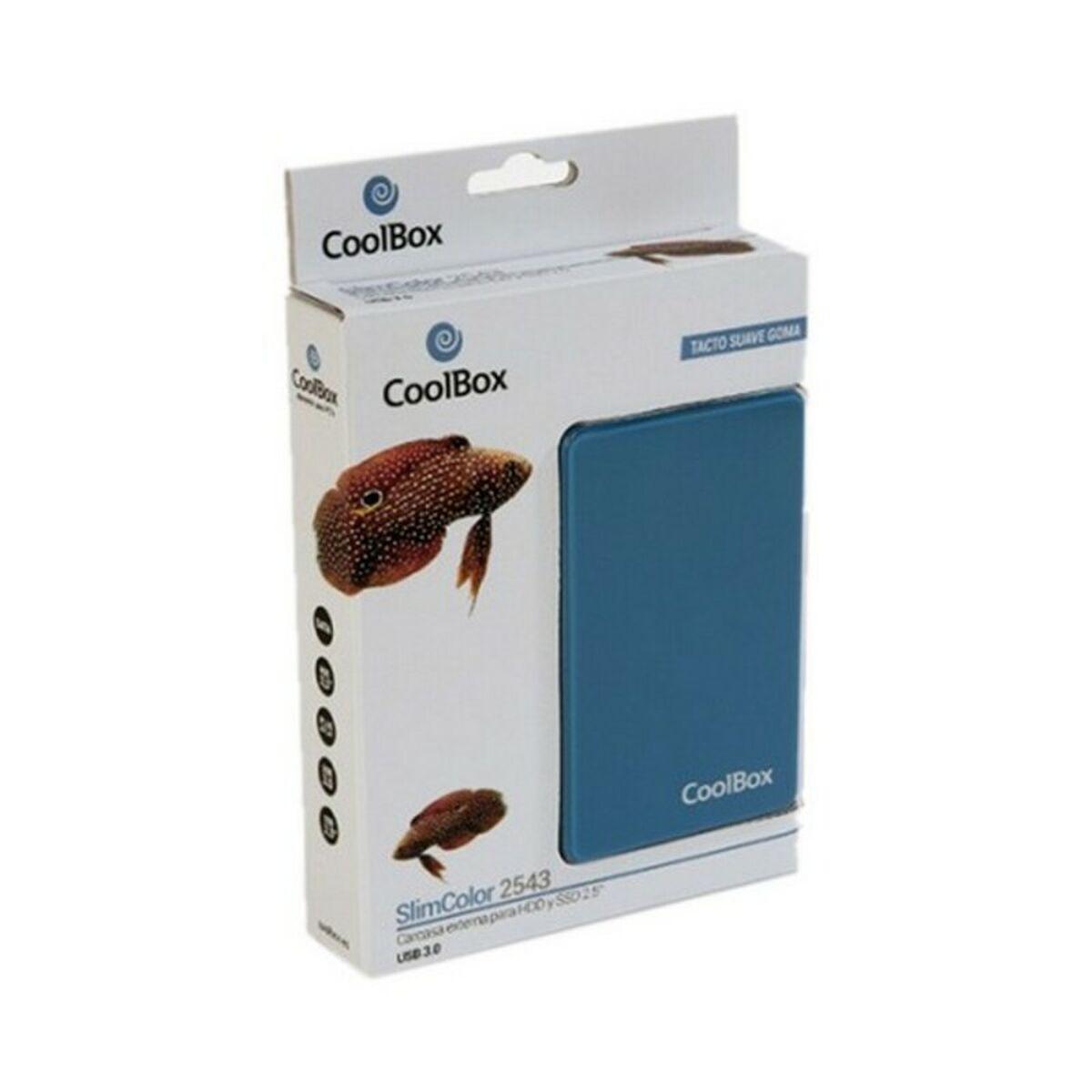 Carcasa para Disco Duro CoolBox COO-SCG2543-6 Azul 2,5