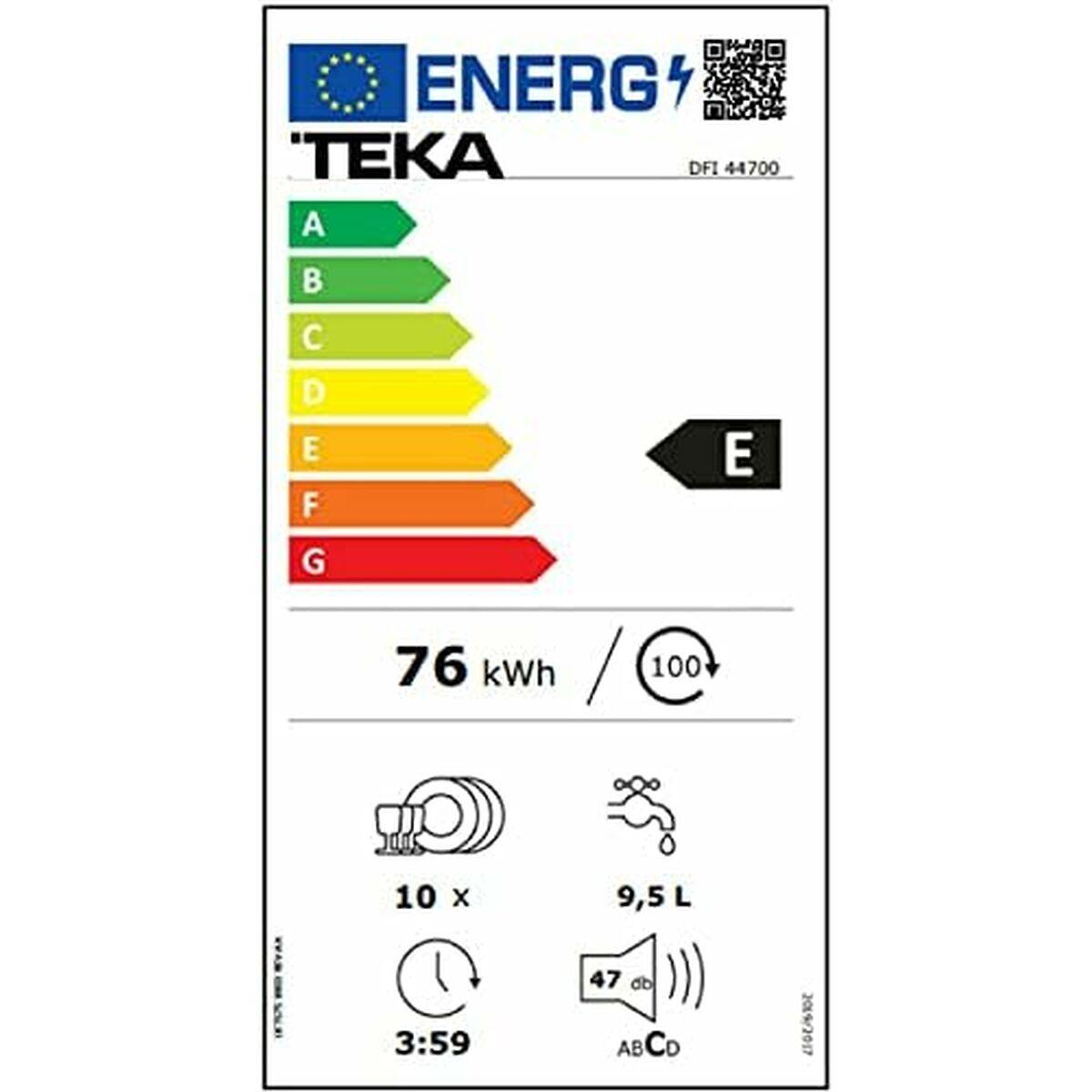Lavavajillas Teka DFI 44700 Negro 45 cm