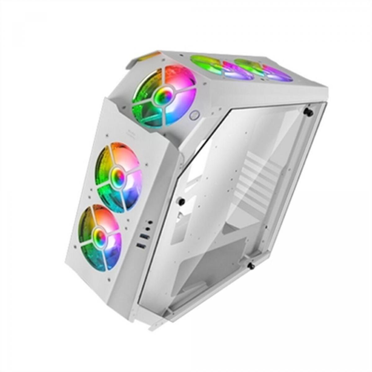 Caja Semitorre ATX Mars Gaming MC51W Blanco