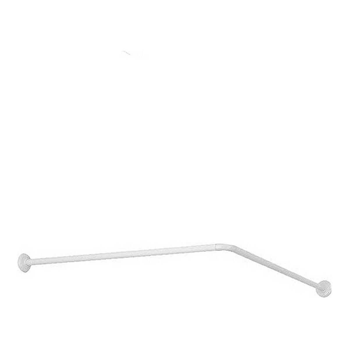 Barra para Cortinas Aluminio Blanco (80 x 2,5 x 80 cm)