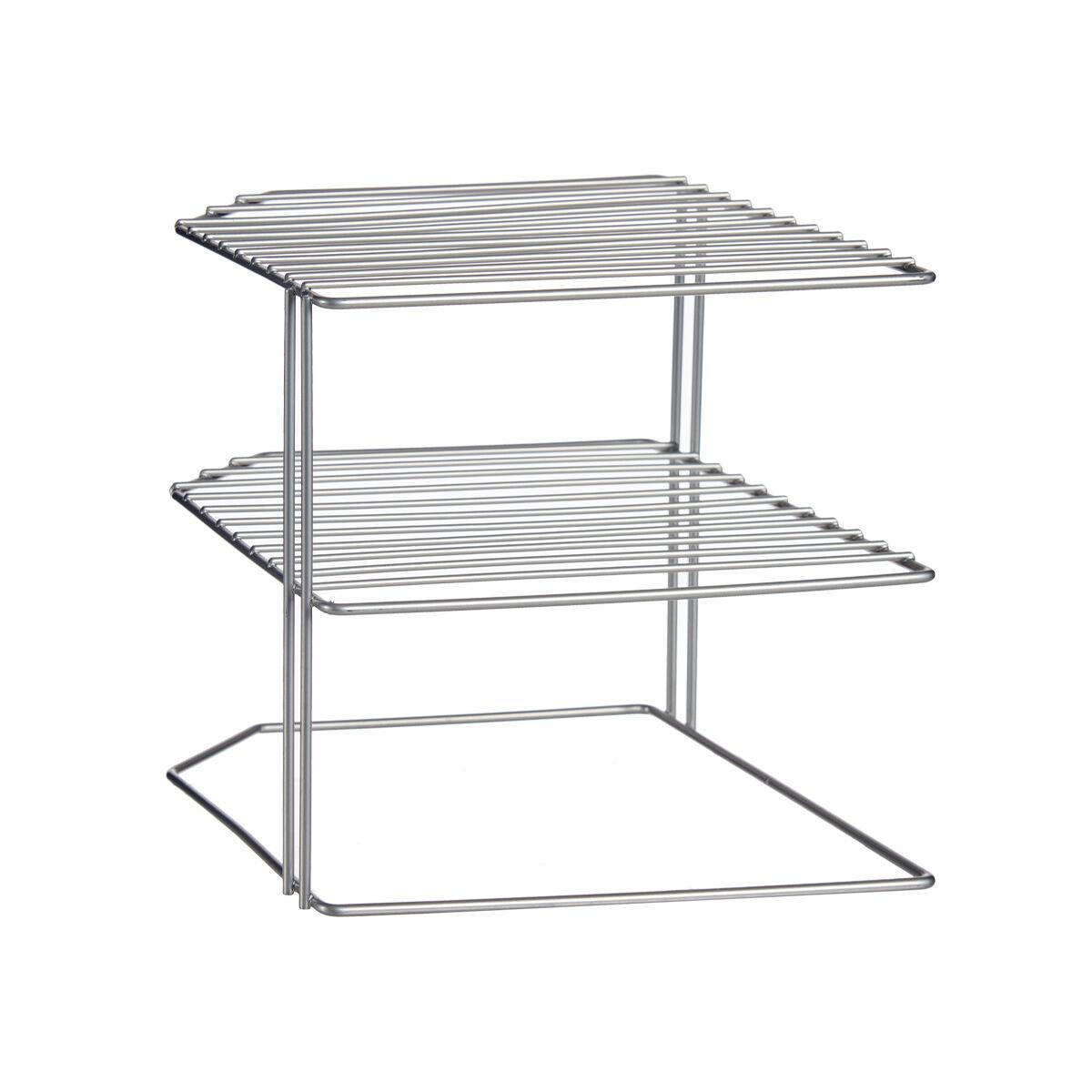 Estantería Plateado Metal Acero Inoxidable 22,5 x 20,5 x 22,5 cm (22,5 x 20,5 x 22,5 cm)