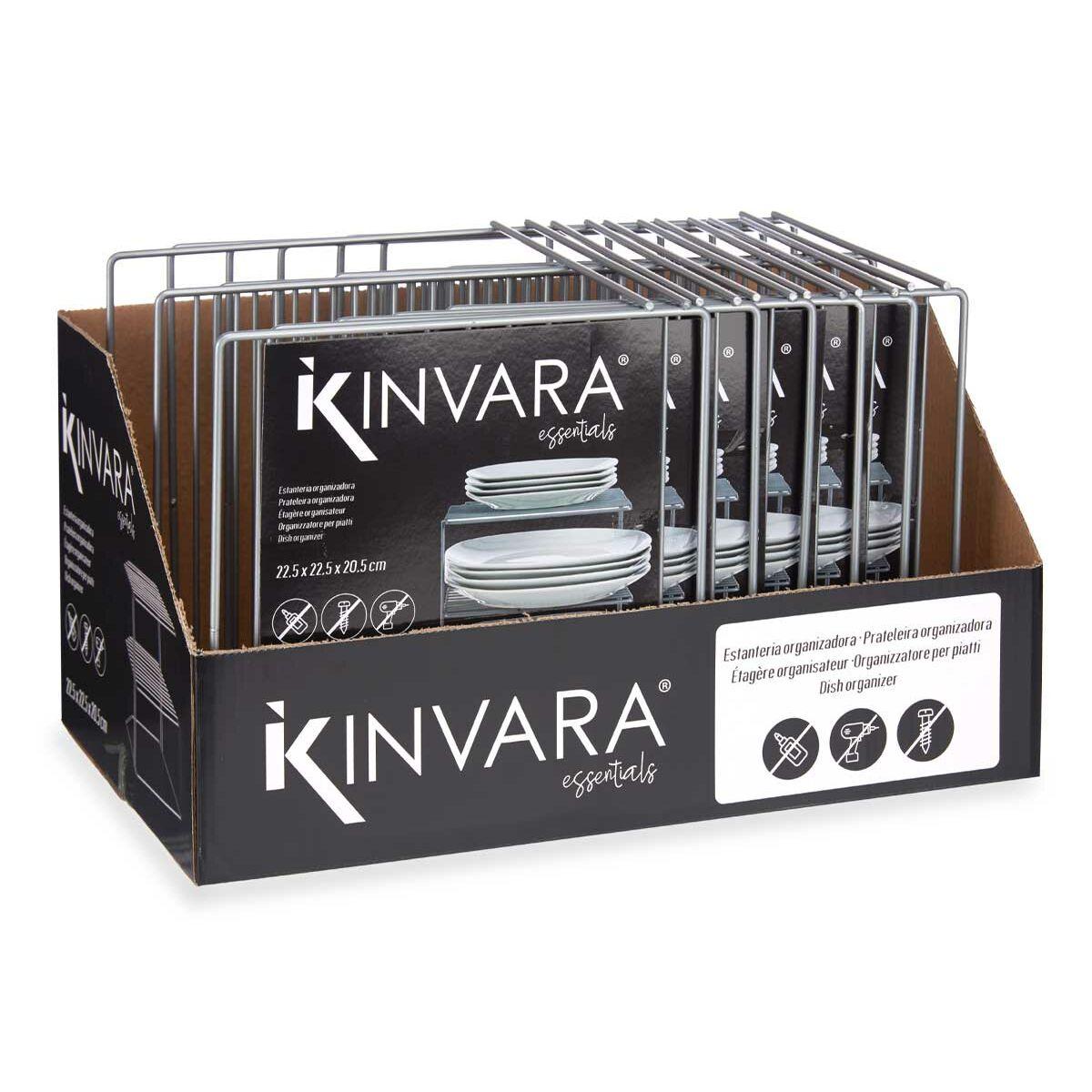Estantería Plateado Metal Acero Inoxidable 22,5 x 20,5 x 22,5 cm (22,5 x 20,5 x 22,5 cm)