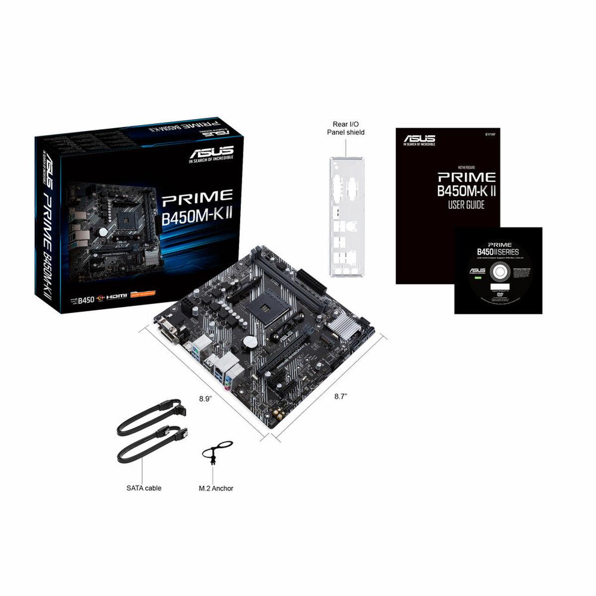 Placa Base Asus Prime B450M-K II mATX AM4