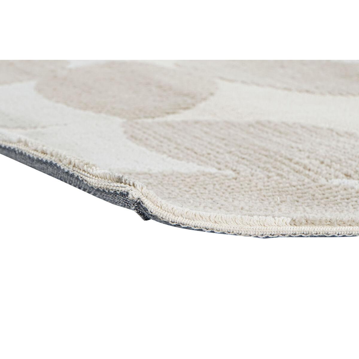 Alfombra DKD Home Decor Beige Poliéster Círculos (200 x 290 x 0.9 cm)