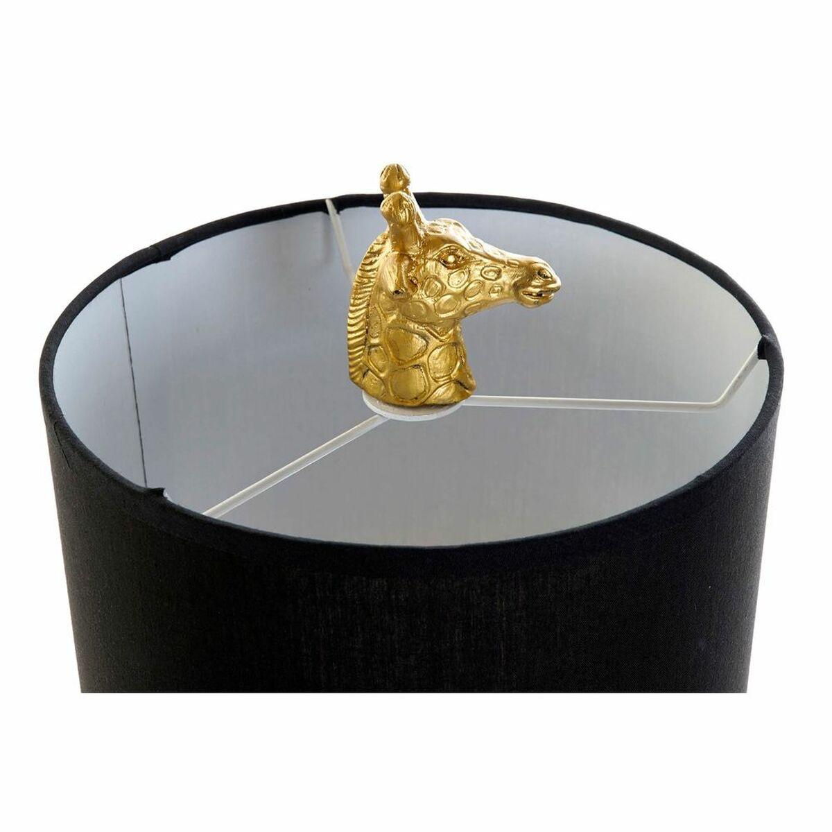 Lámpara de mesa DKD Home Decor Negro Dorado 220 V 40 W Jirafa (23 x 20 x 42 cm)