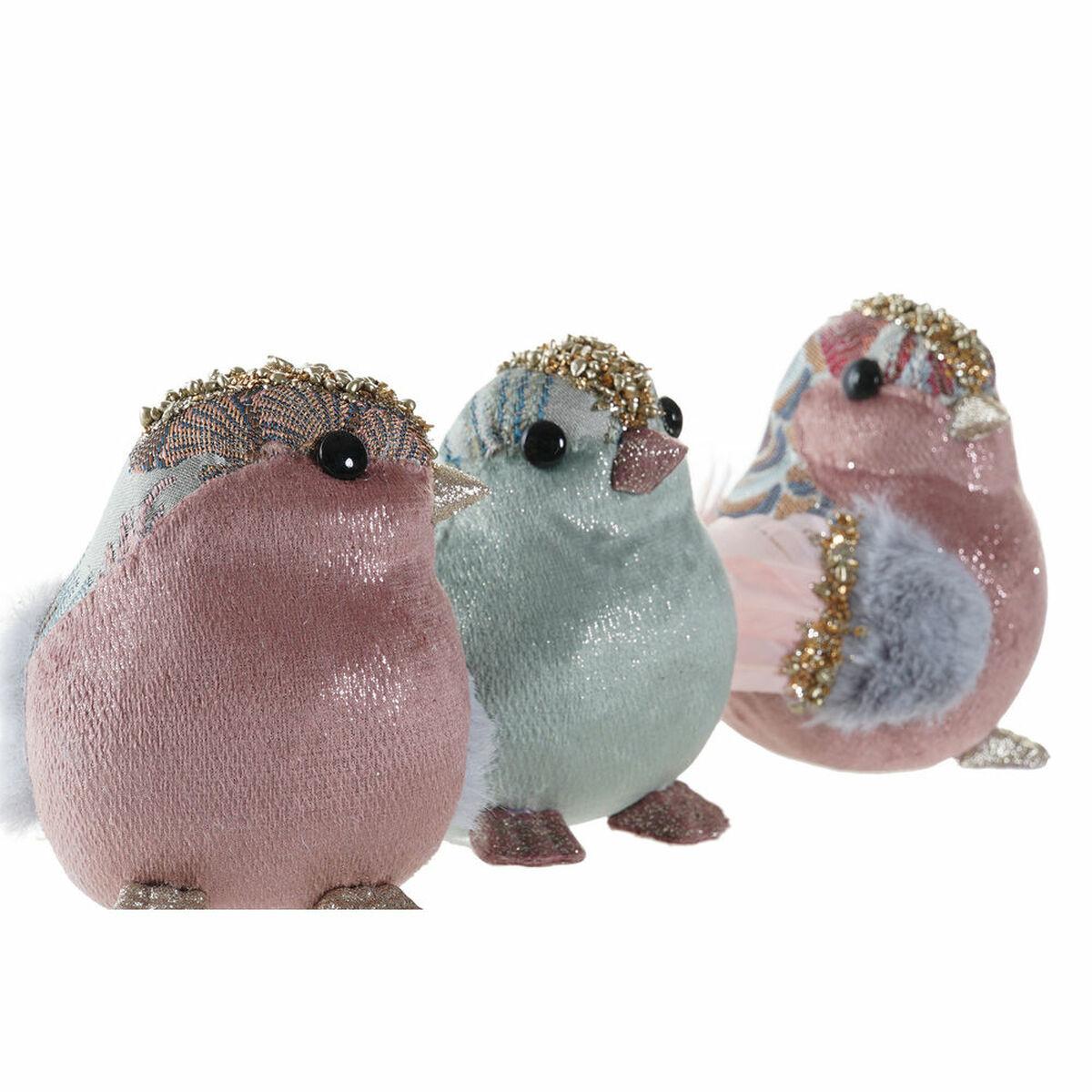 Adorno Navideño DKD Home Decor Poliéster Foam (3 pcs) (15 x 10 x 11 cm)