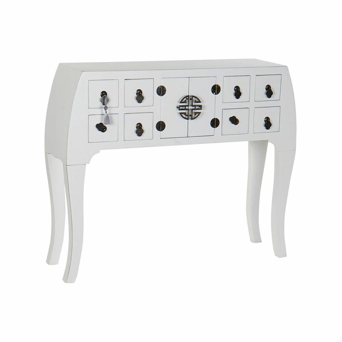 Recibidor DKD Home Decor Blanco Plateado 98 x 26 x 80 cm