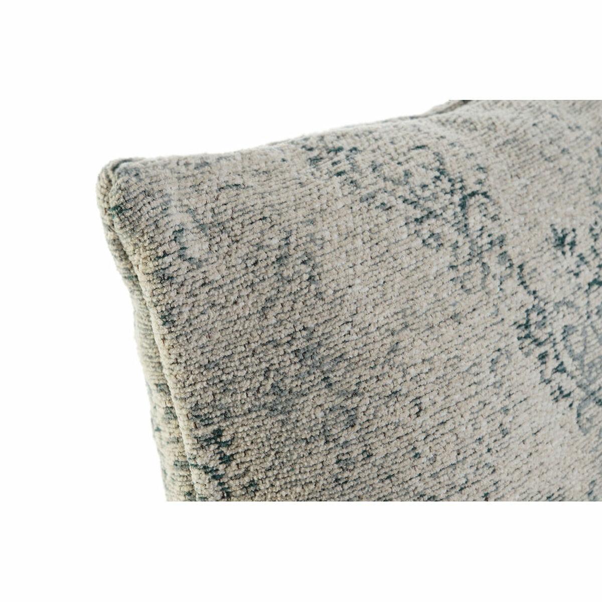 Cojín DKD Home Decor Plástico Azul Blanco Cuadrada Árabe 45 x 12 x 45 cm