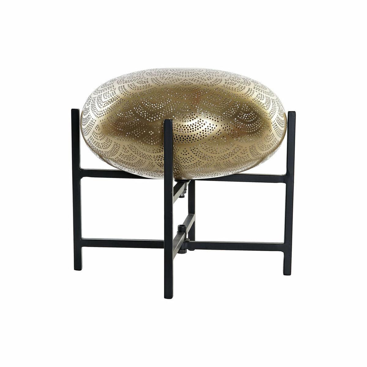 Lámpara de mesa DKD Home Decor Negro Metal 220 V Dorado 50 W (35 x 35 x 33 cm)