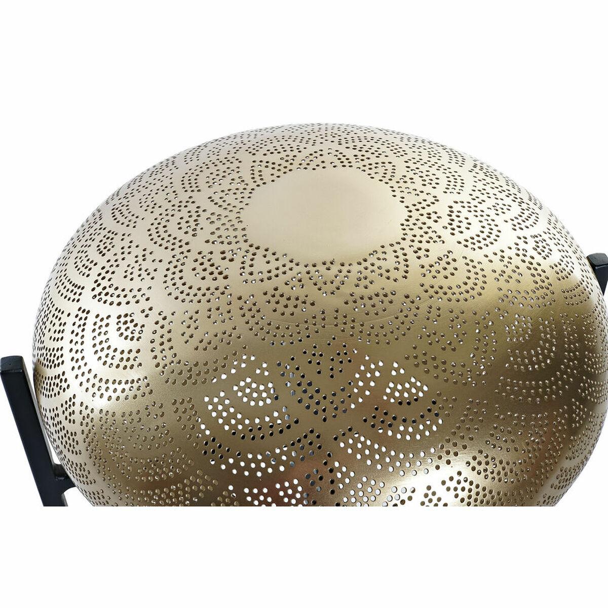 Lámpara de mesa DKD Home Decor Negro Metal 220 V Dorado 50 W (35 x 35 x 33 cm)