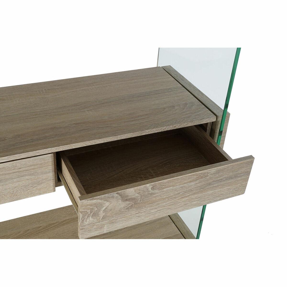 Estantería DKD Home Decor 90 x 35 x 180 cm Cristal Natural Madera Transparente Madera MDF