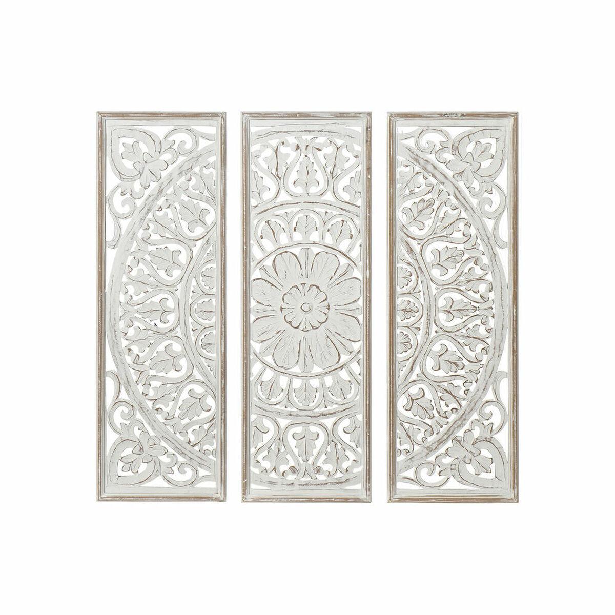 Decoración de Pared DKD Home Decor Mandala Madera MDF (120.5 x 2 x 121.5 cm)
