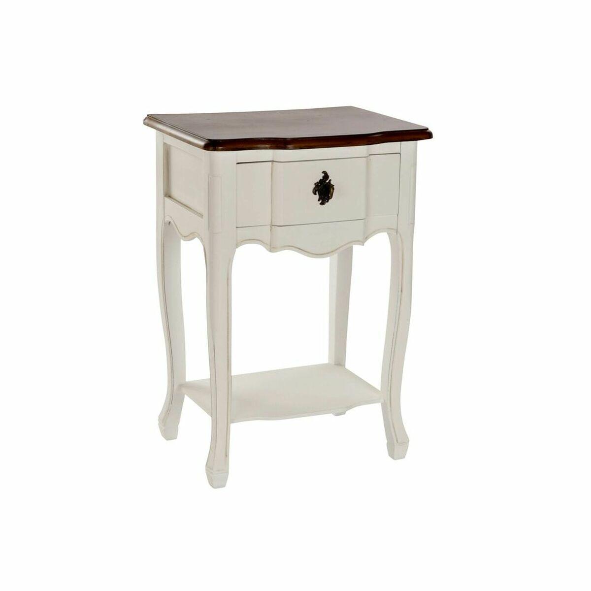 Mesa auxiliar DKD Home Decor Blanco Marrón Multicolor 48 x 34 x 67,5 cm