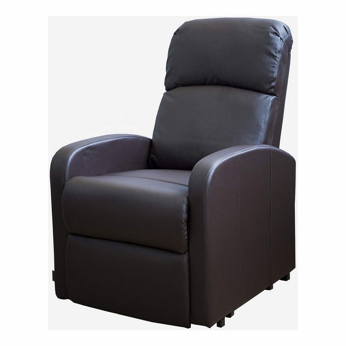 Sillón Reclinable Astan Hogar Relax Chocolate Piel Sintética