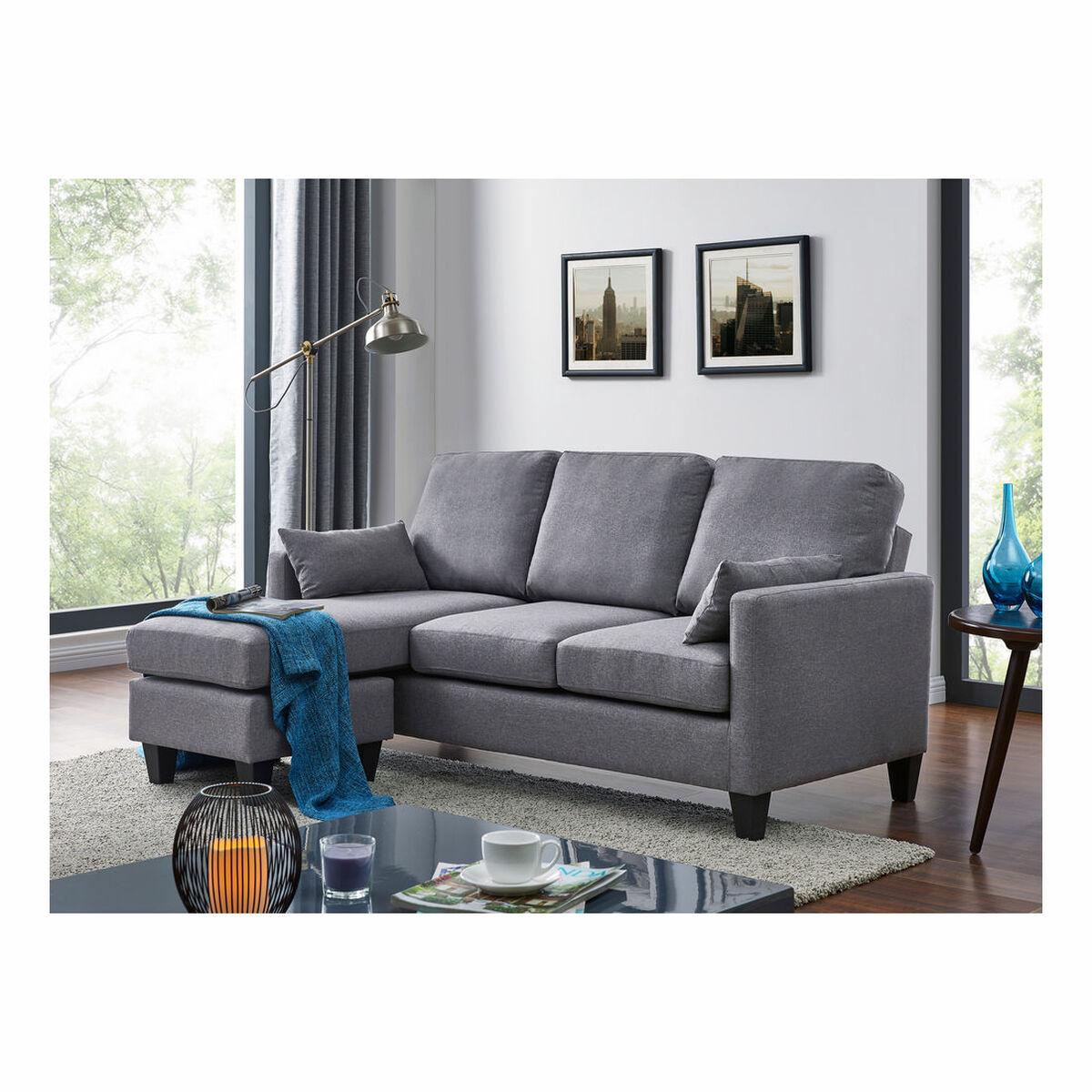 Sofá Cama Astan Hogar Chaise Lounge Gris