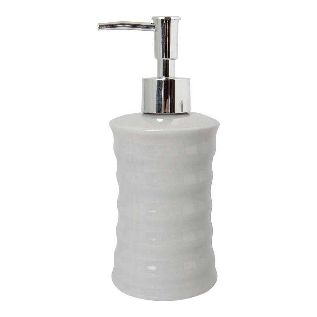 Set de Baño Berilo 89457 Gris Metal Cerámica Ondas