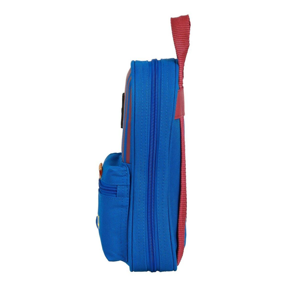 Plumier Mochila F.C. Barcelona M747 Granate Azul marino 12 x 23 x 5 cm (33 Piezas)