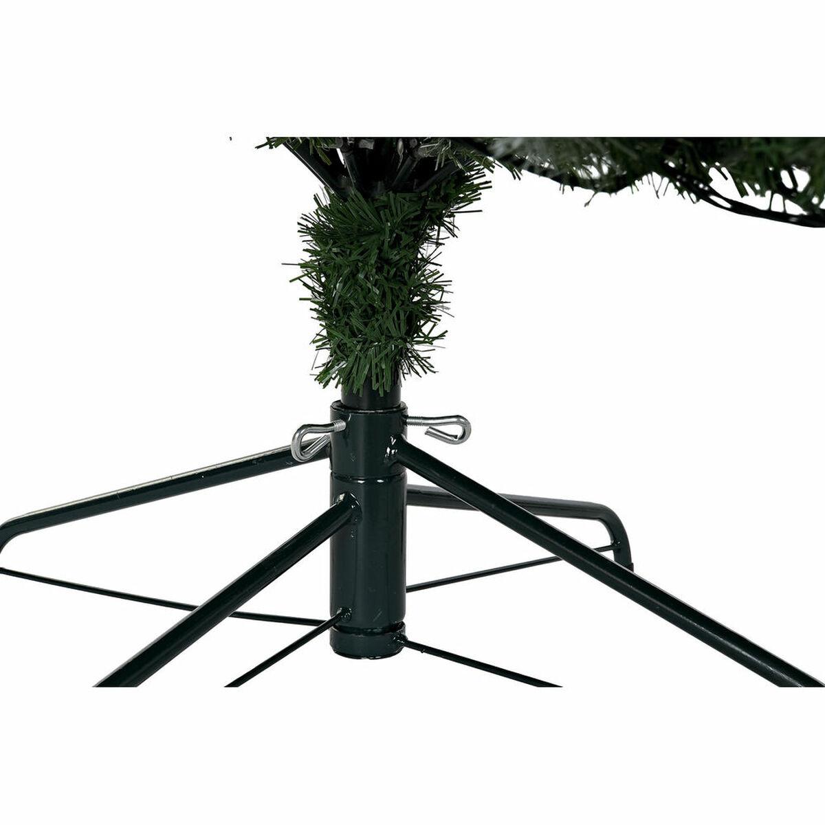 Árbol de Navidad DKD Home Decor Verde PVC Piñas Nevado 120 x 120 x 180 cm