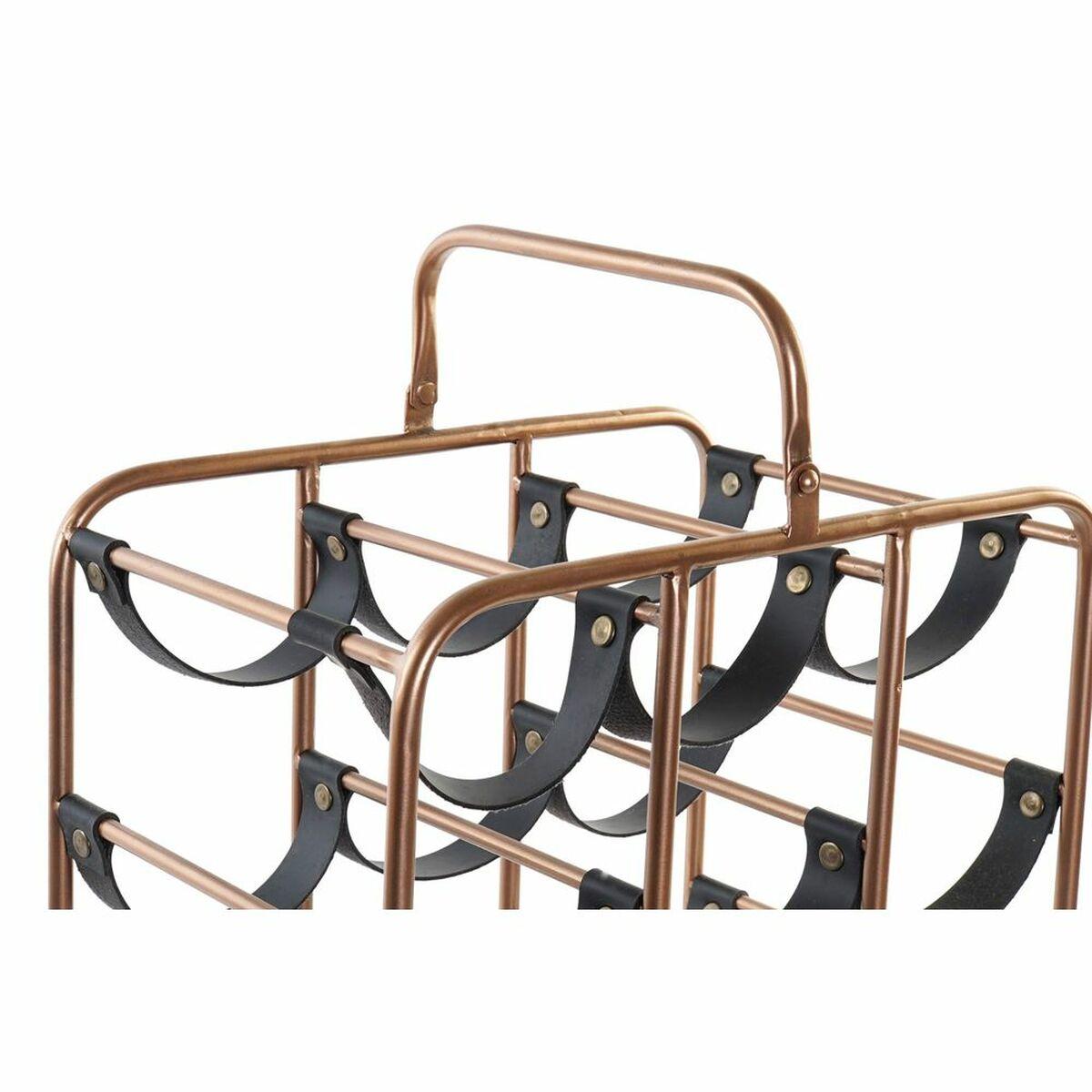Botellero DKD Home Decor 37 x 23,5 x 54 cm Metal Cobre Poliuretano