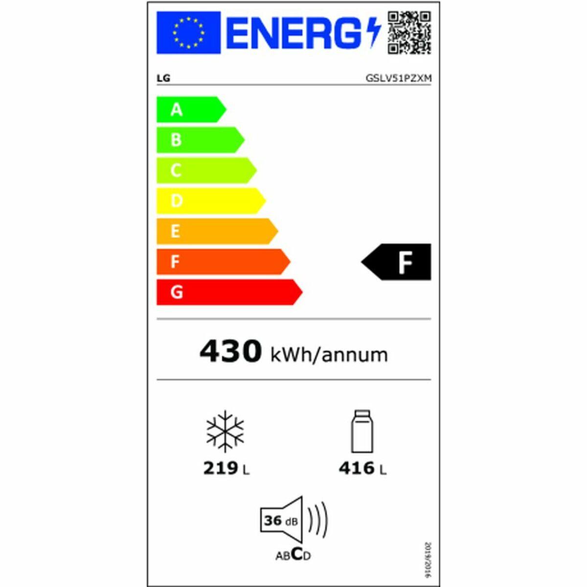 Frigorífico americano LG GSLV51PZXM  Acero (179 x 91 cm)