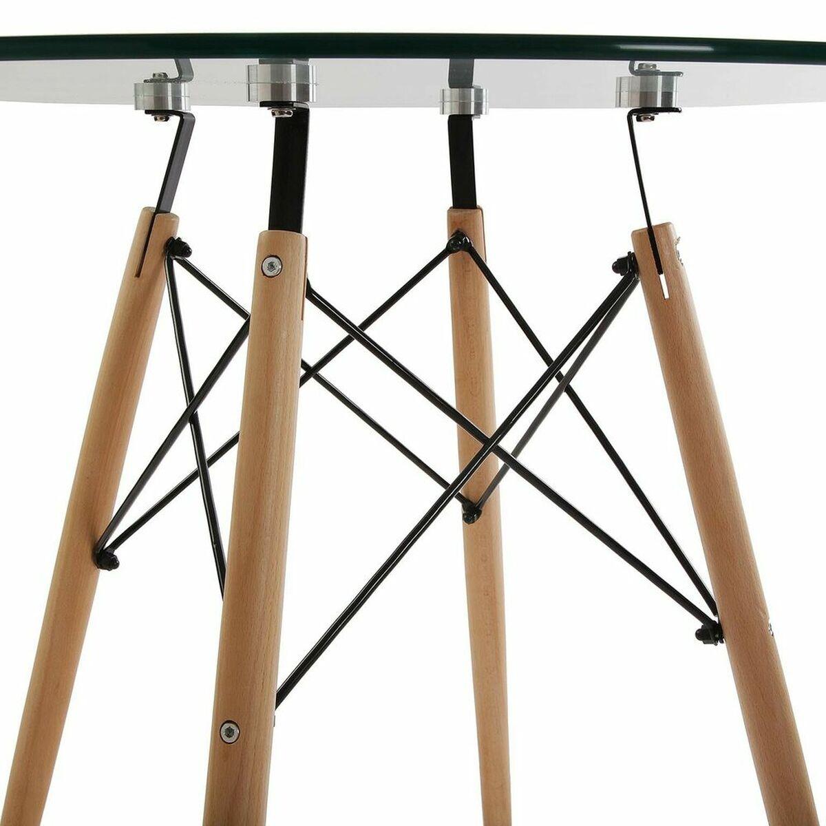 Mesa Versa 22020050 80 x 73 x 80 cm Marrón Transparente