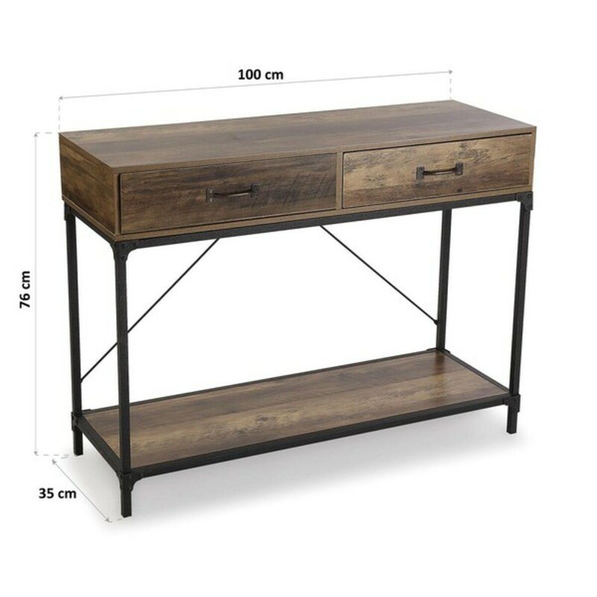 Consola Versa Metal Madera (35 x 76 x 100 cm)