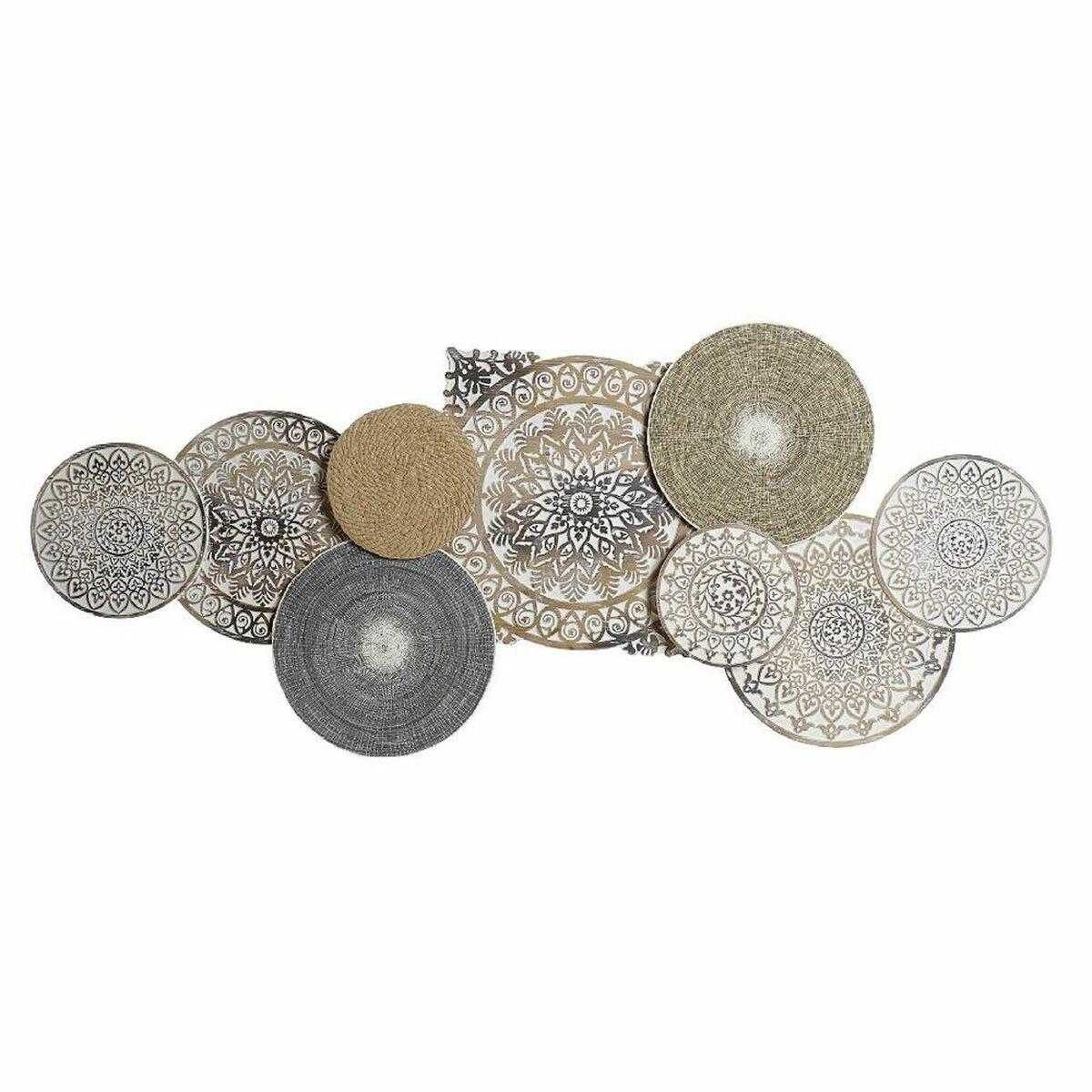 Decoración de Pared DKD Home Decor 172 x 8 x 80 cm Natural Mandala