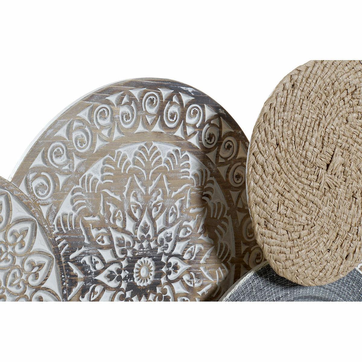 Decoración de Pared DKD Home Decor 172 x 8 x 80 cm Natural Mandala